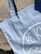 *NEW* Organic Tote Bag (Sky Blue & Black)